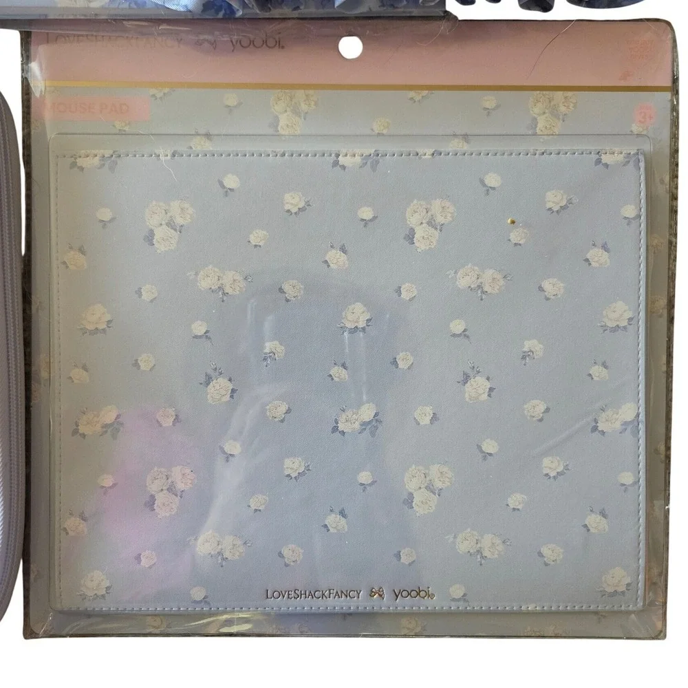 LoveShackFancy Yoobi Stationery Set OS Blue New Floral Notebook Pouch Folders